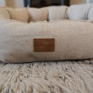 AllPetSolutions Alfie Premium Luxury Dog Bed - Ivory Cream