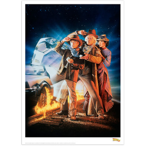 Back to the Future Part III Poster Limited Edition Art Print