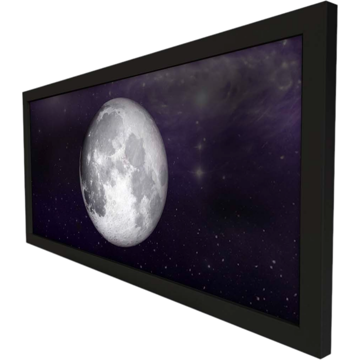 Wall Art Framed Print Moon - Black