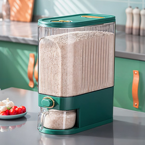 Livingandhome Airtight Rice Dispenser with Measuring Cup