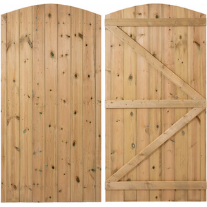 Ruby Ready Curved Tongue and Groove Garden Gate - 1.8m H x 0.9m W