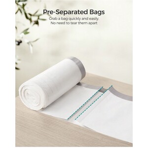 SONGMICS Drawstring Bin Bags for 15-20L Kitchen Bins