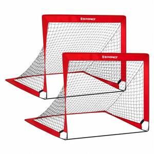 Set of 2 Children's Folding Football Goal