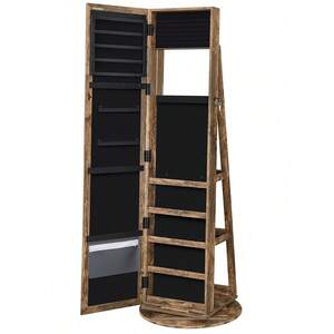 SONGMICS 3-in-1 Jewellery Organiser Cabinet with Full-Length Mirror