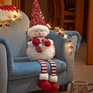 Snow Girl Christmas Decoration with Dangly Legs