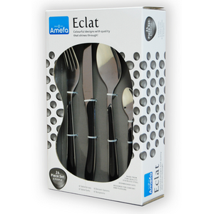Amefa Eclat Black Cutlery Set 24pc
