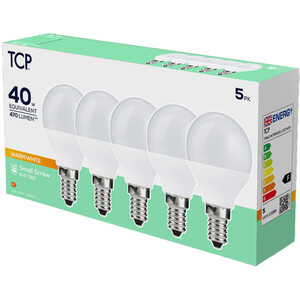 TCP LED Mini Globe 470L E14 Bulbs