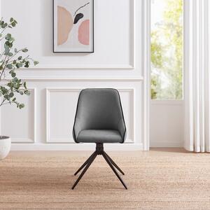 2x Beaumont Fabric Swivel Chairs