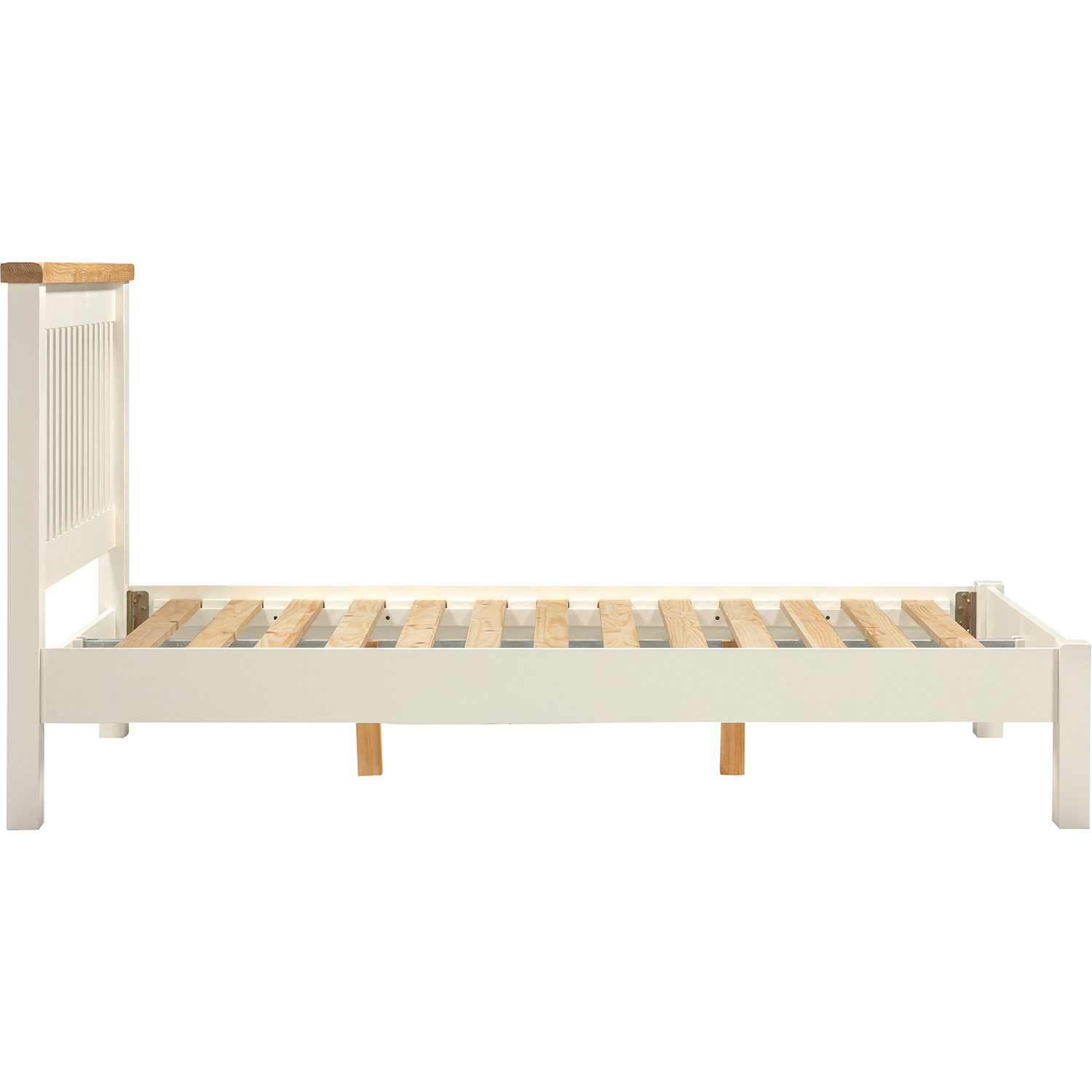 Windsor 4 6 Double Bed Low Foot End Part Assembled - Ivory