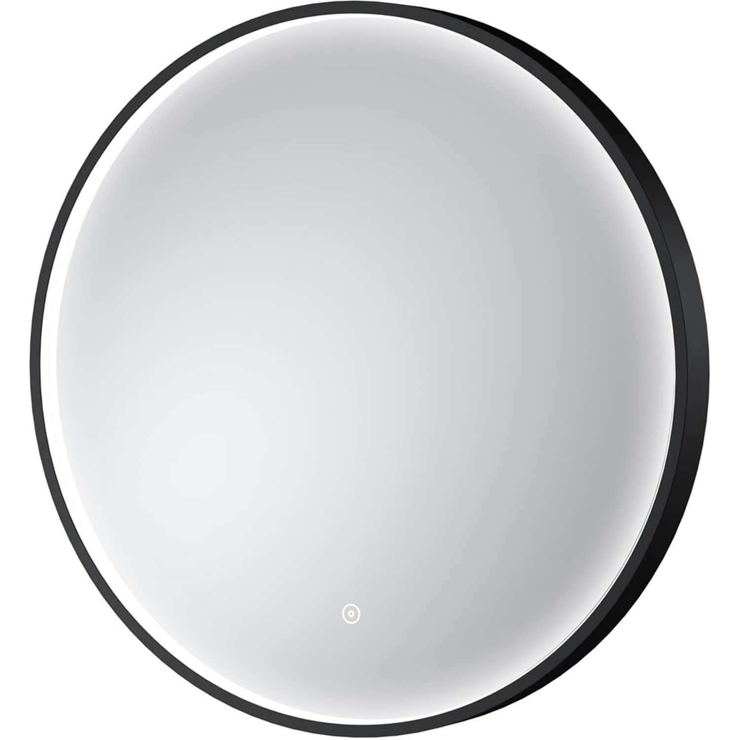 Nuie Black Furniture Round Illuminated Mirror (600Mm, ). - Image 6