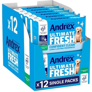 Andrex Washlets Confident Clean Biodegradable and Flushable Toilet Wipes