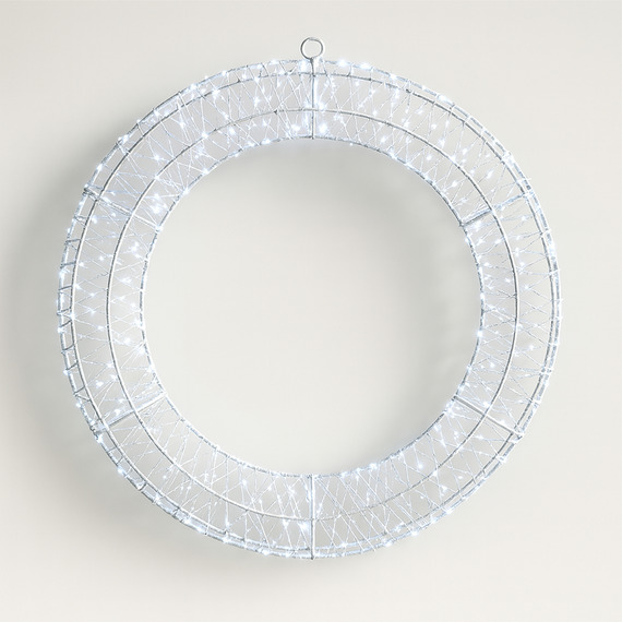 2D Metal Wreath with LEDS