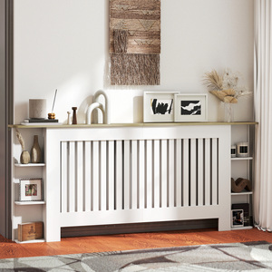 HOMCOM Radiator Cover with Open Storage Shelves 820-496V02WT