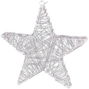 Pre Lit LED Christmas Star with 30 Warm White Lights Timer