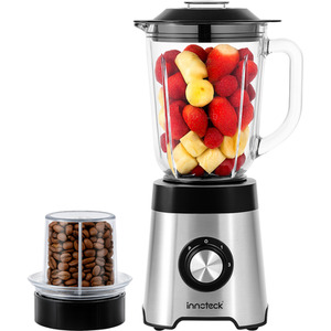 1.5L Glass Blender and Smoothie Maker 500W With Bean Grinder