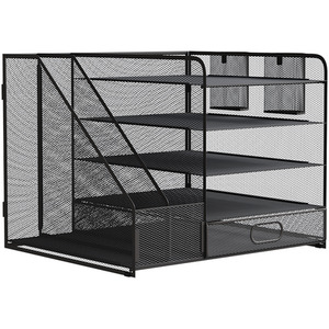 5-Tier Desk Organiser with Vertical File Racks