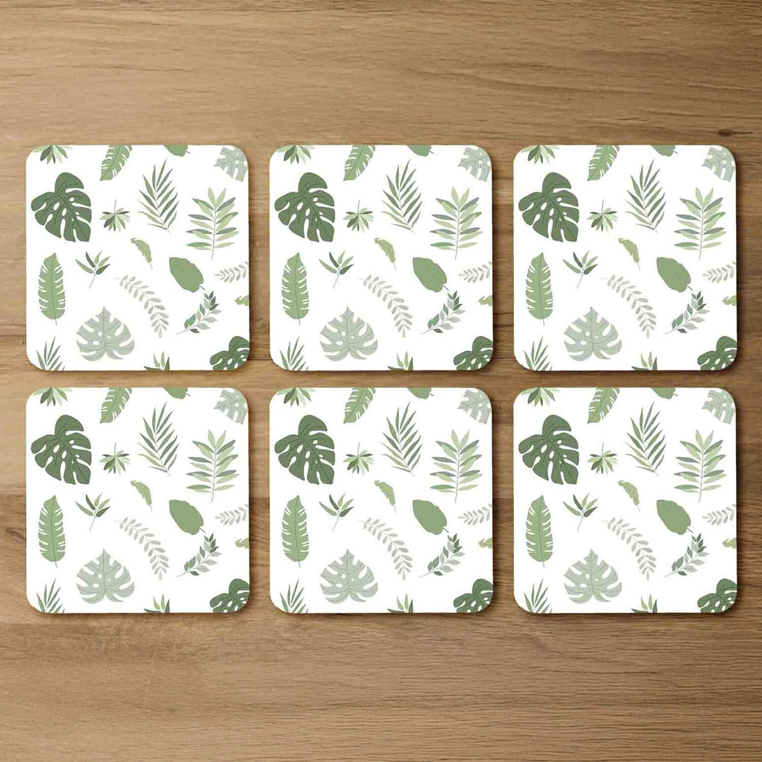 Image of Exotic Tropical Plants Coaster Set -&hellip;