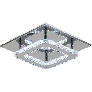 Modern Square Crystal Ceiling Light