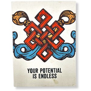 Inspiring Lokta Notebook with Bookmark