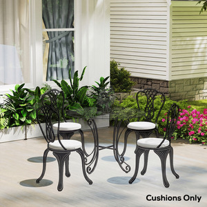 Outsunny Bistro Chair Cushions,  Chair Pads Set of Four