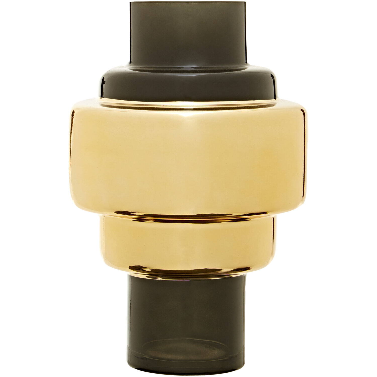 Raya Small Rounded Glass Vase - Glass 100%