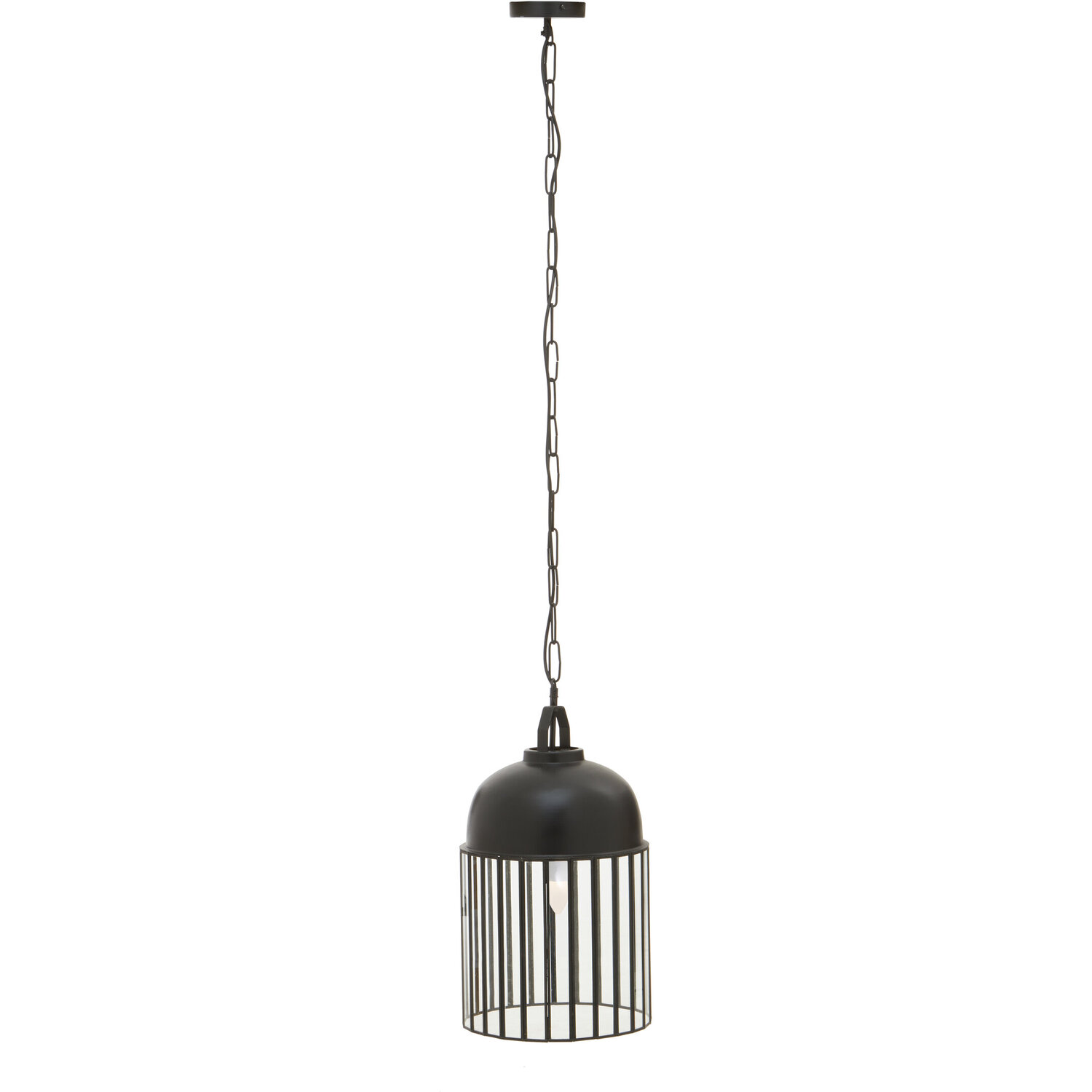 Fifty Five South Preston Antique Black Pendant Light - Black