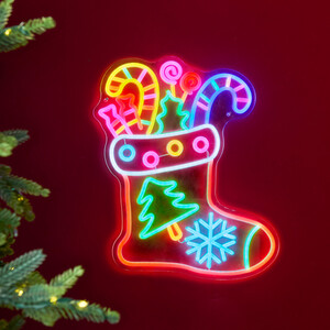 Christmas Stocking LED Neon Sign