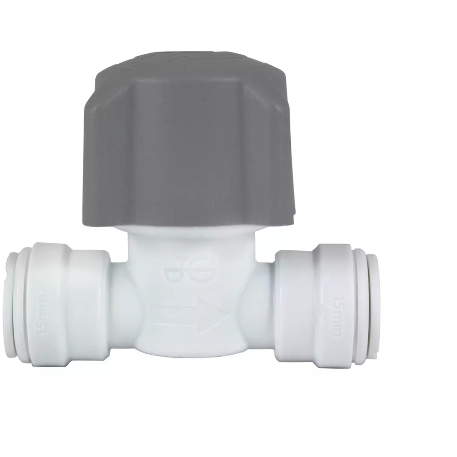 John Guest Speedfit Plastic Stop Valve 15Mm (15Stv/2) (Pack Of 3) - Grey