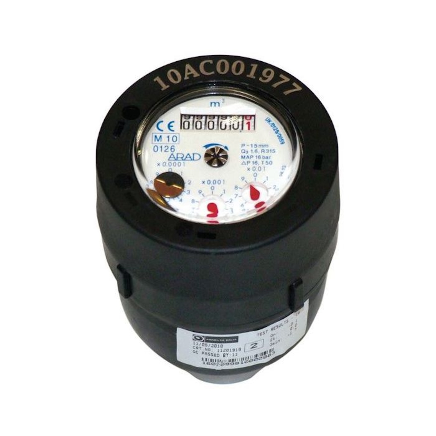 Plasson Concentric Water Meter 1 1/2" Bsp Thread - Pd9001015 - Grey
