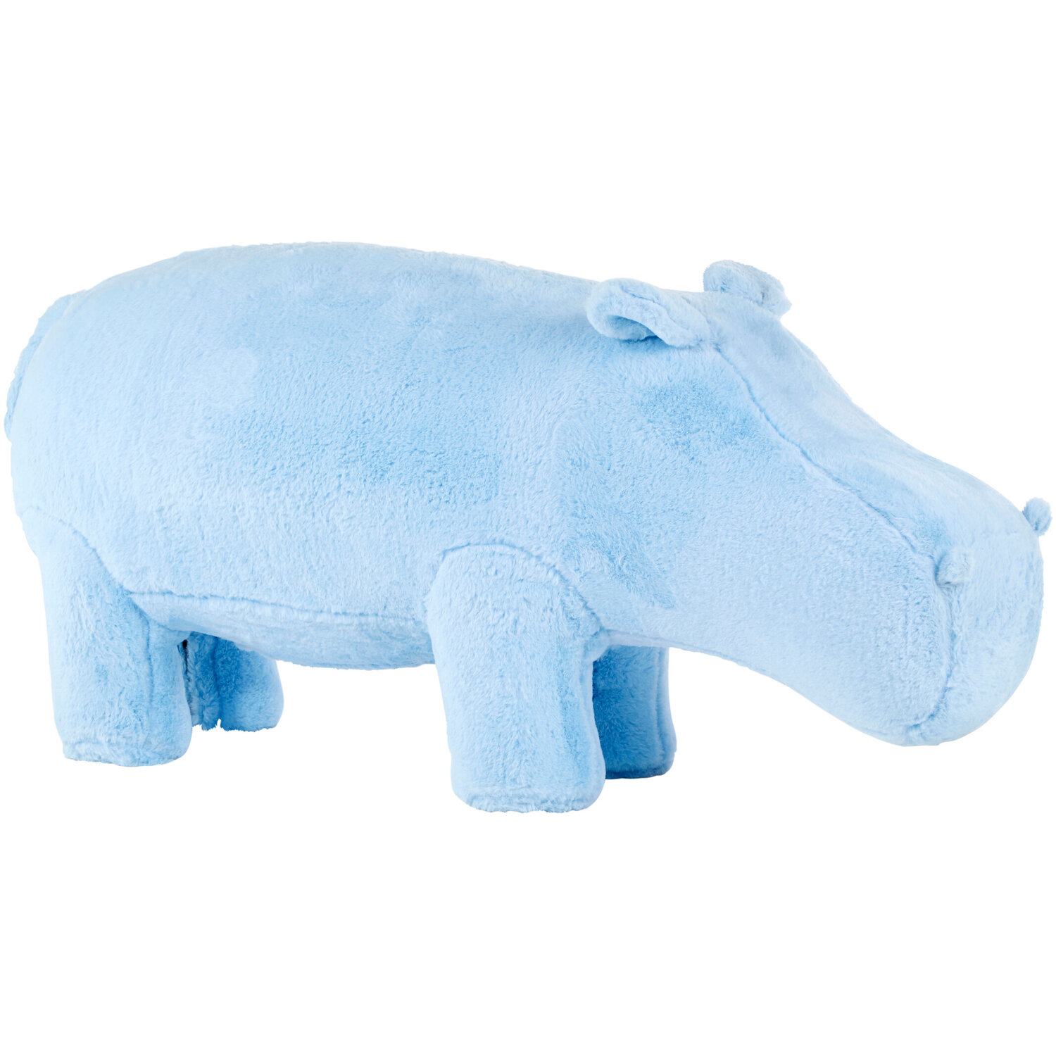 Jungle Safari Kids Blue Hippo Animal Stool - Blue
