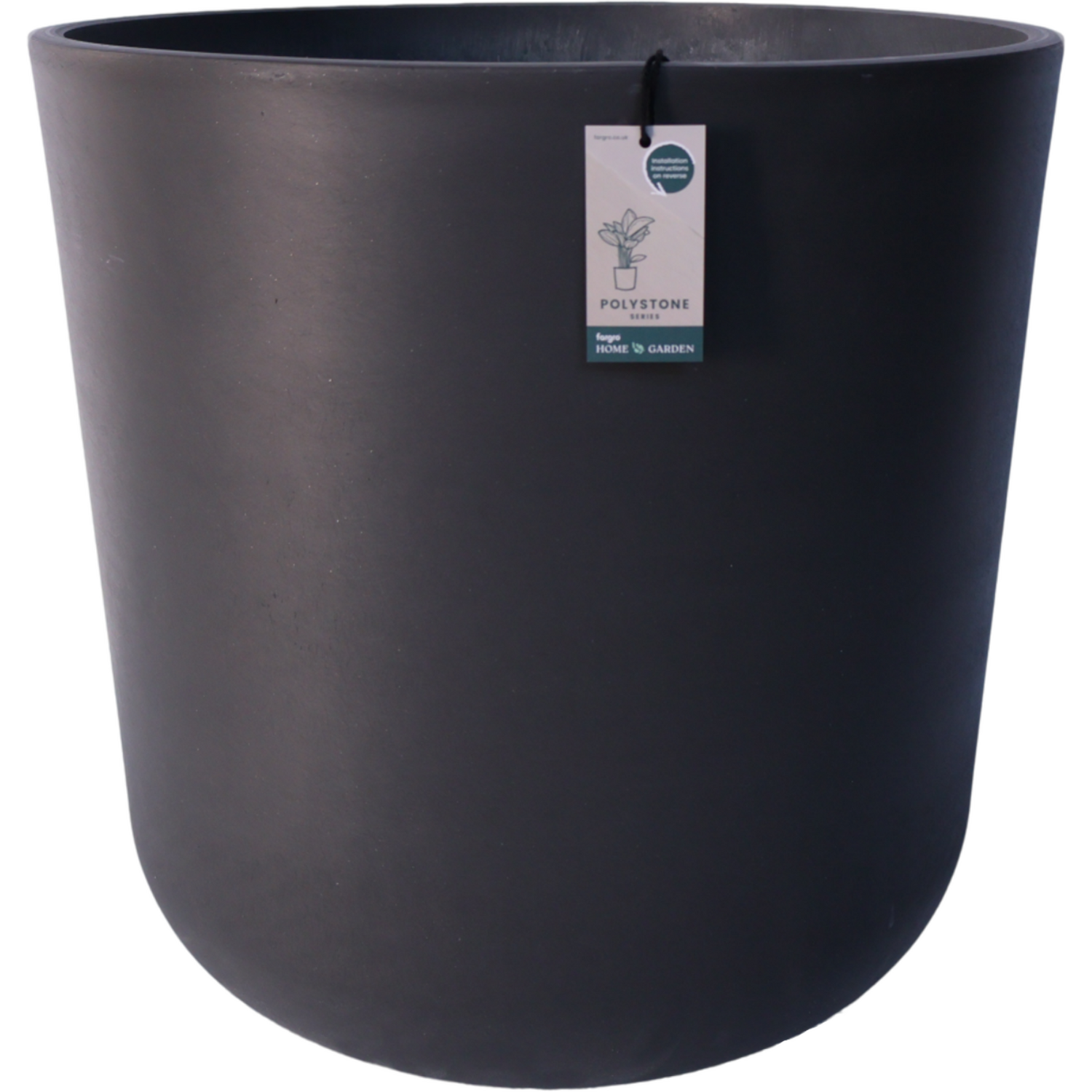 Fargro Home And Garden Fargro Home & Garden Egg Round Planter | Stone White Polystone | D45×H45cm | 59L - Stone White / 350Mm