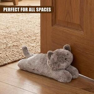 Weighted Door Stop Lying Cat Animal Design