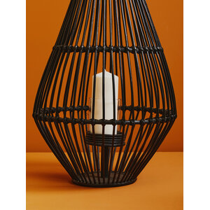 Mataram Black Lantern With Hoop Handle