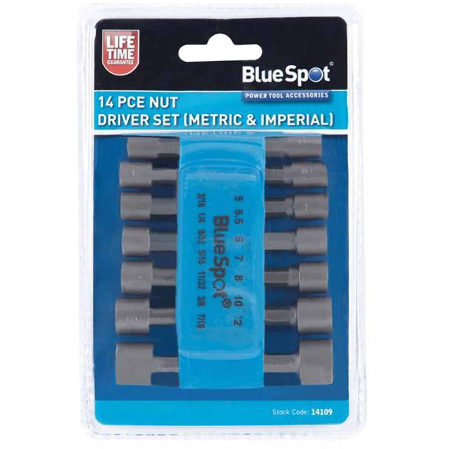 BlueSpot Tools Metric & Imperial Nut Driver Set, 14 Piece - Image 10