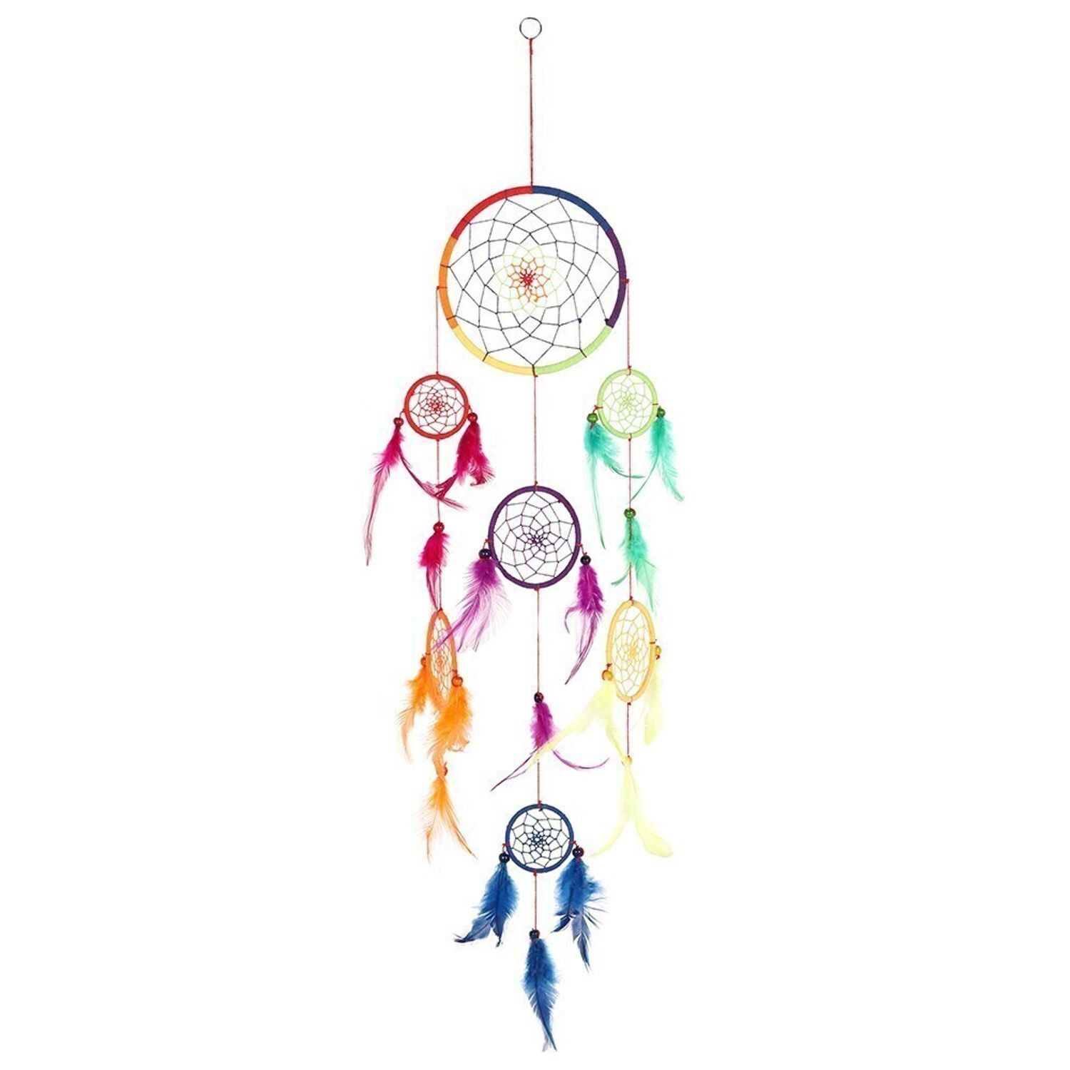 Something Different Multi Rainbow Dreamcatcher - Multicoloured