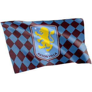 Aston Villa FC Checked Flag