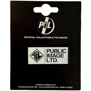 PIL (Public Image Ltd) Pin Stacked Logo Badge