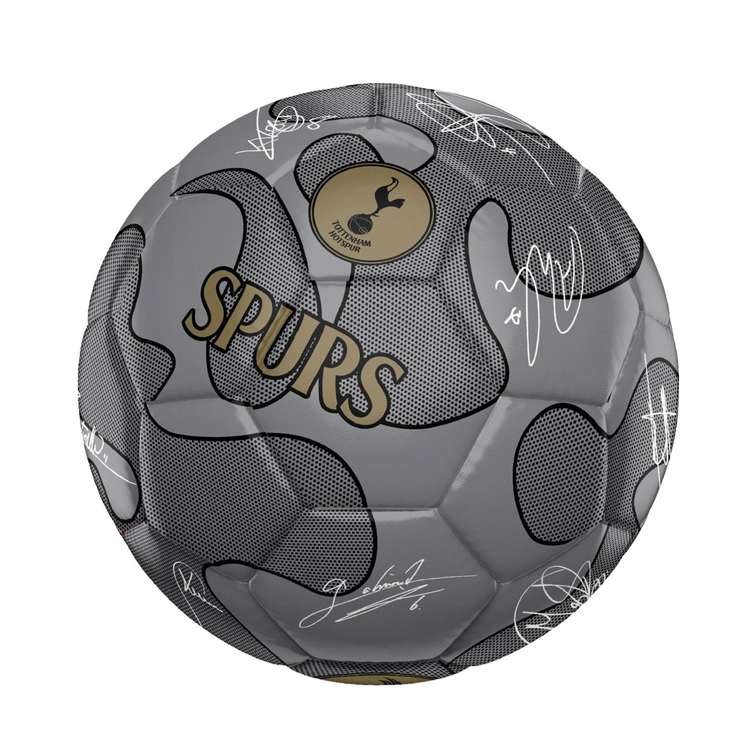 Tottenham Hotspur Fc Signature 32 Panel Football - Silver