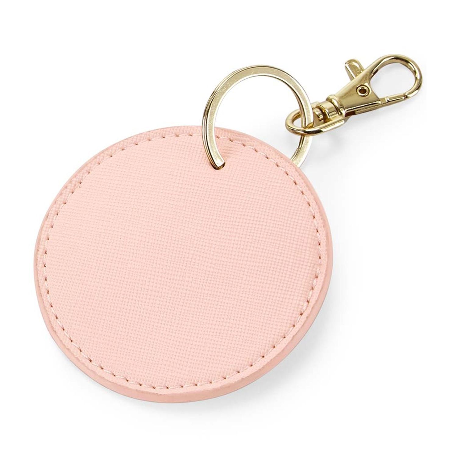 Bagbase Boutique Circular Key Clip - Soft Pink