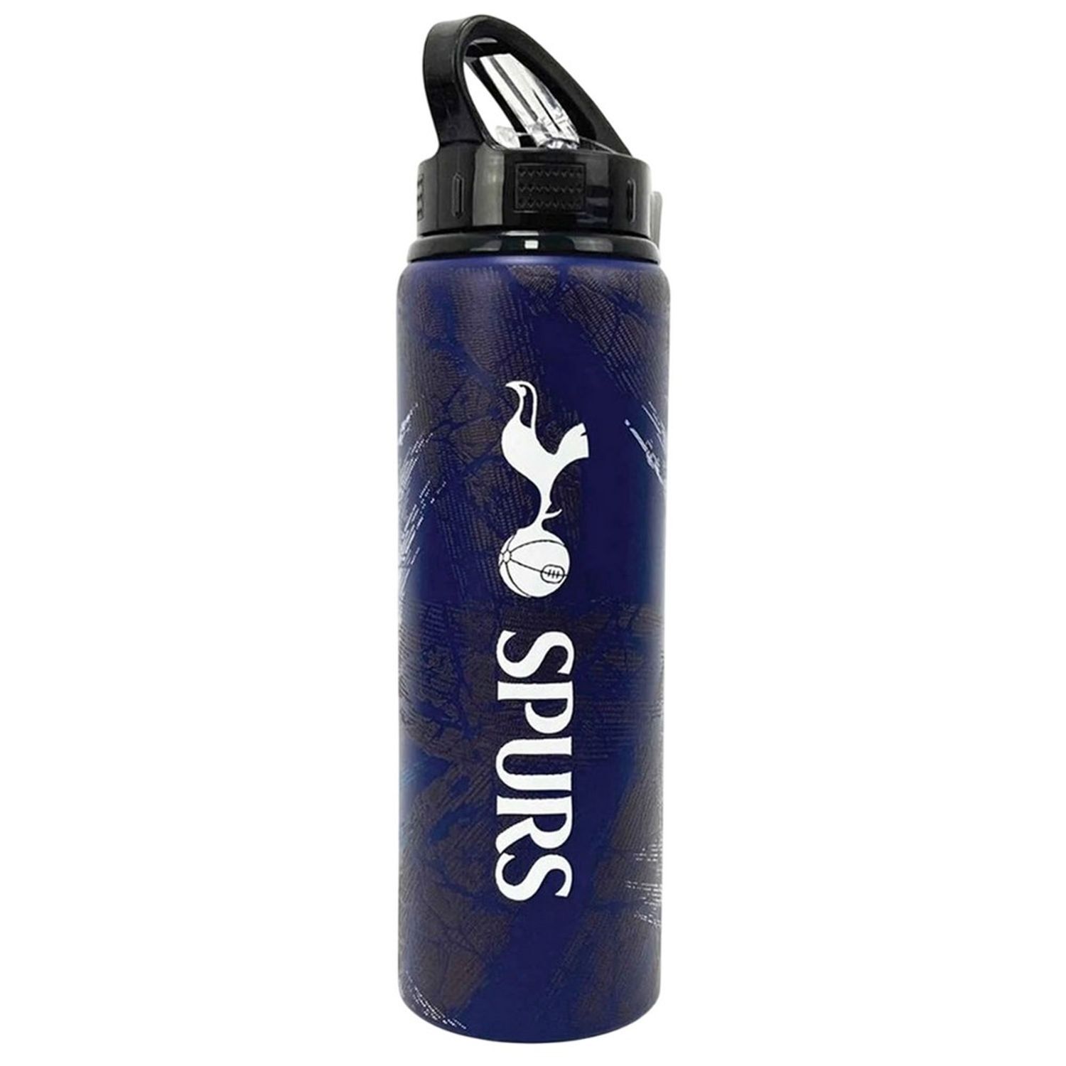 Tottenham Hotspur Fc Patterned Aluminium Water Bottle - Navy/White/Blue