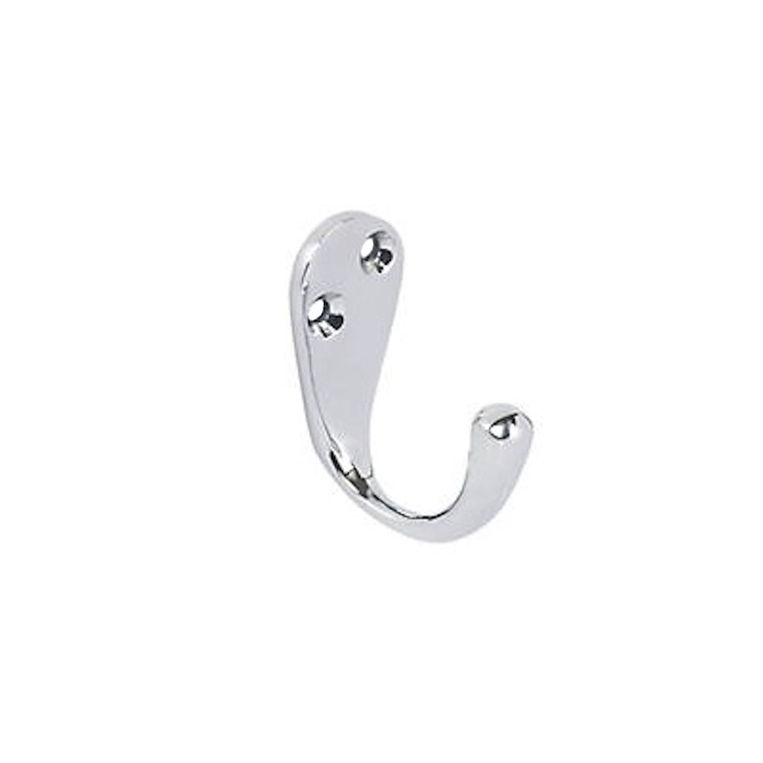 Securit Coat Hooks (Pack Of 2) - Chrome Plate