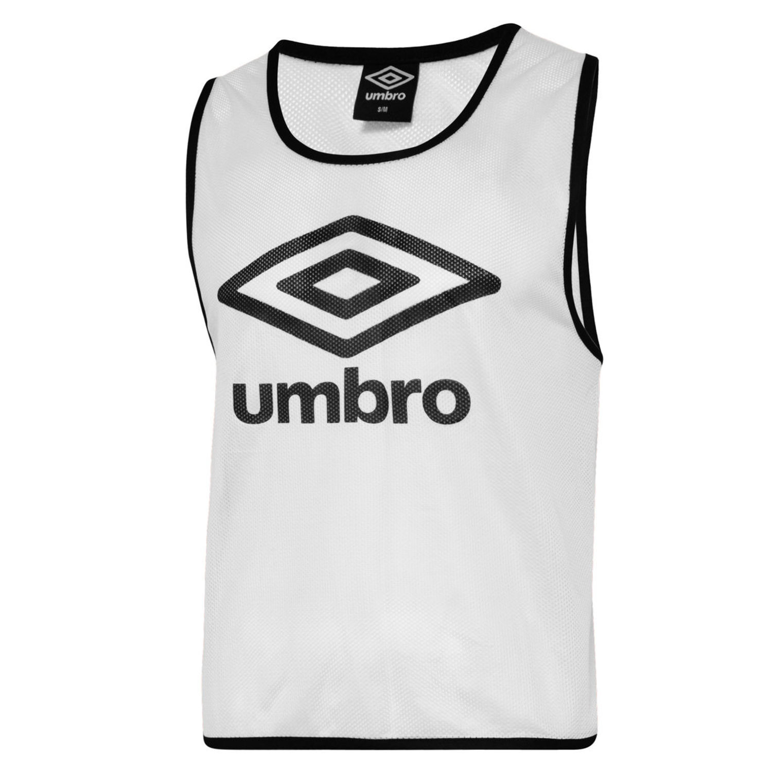 Umbro Childrens/Kids Training Bib A - White/Black