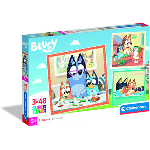 Clementoni Bluey 3 x 48 Piece Puzzle Set