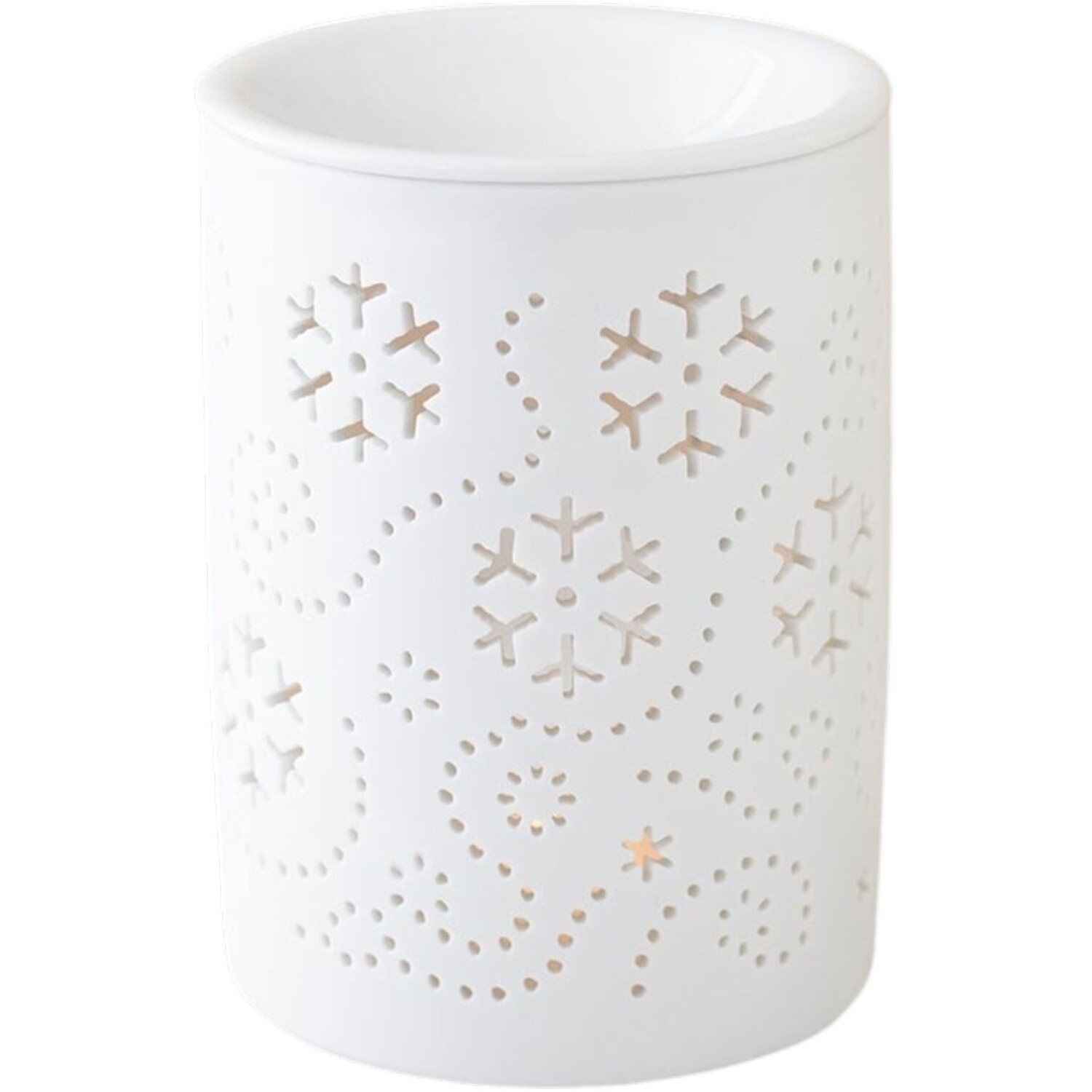 Kingsbury Gifts Snowflake Cut Out Oil Burner And Wax Warmer