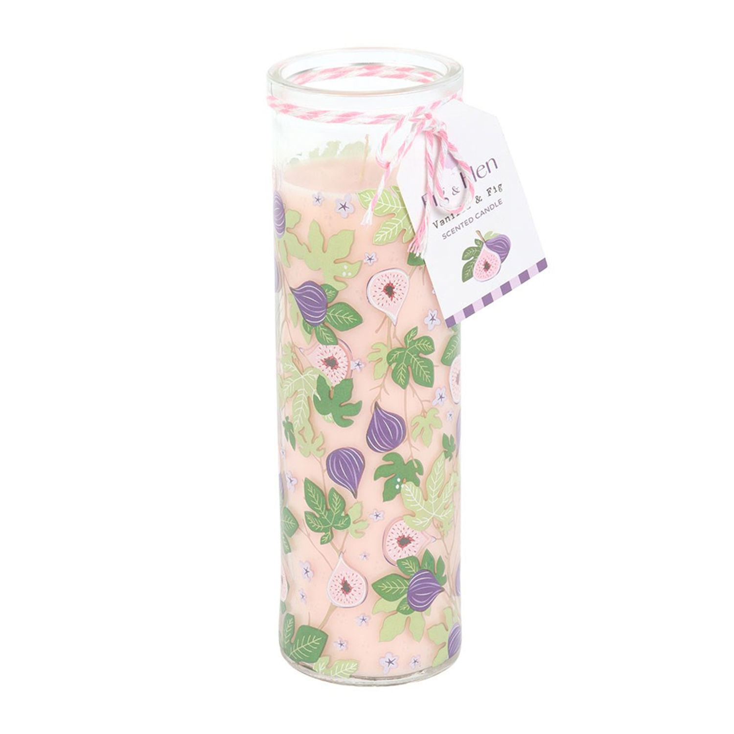 Something Different Fig And Vanilla Tube Candle - White/Purple