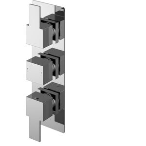 Betley Contemporary Bathroom Twin Concealed Thermostatic Shower Valve with