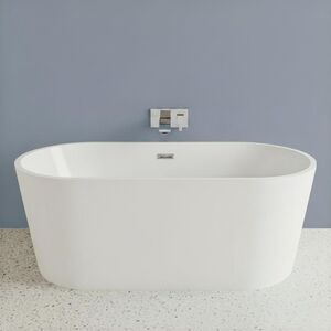 Contemporary Rounded Rectangular Freestanding Bath 1600mm x 780mm Modern