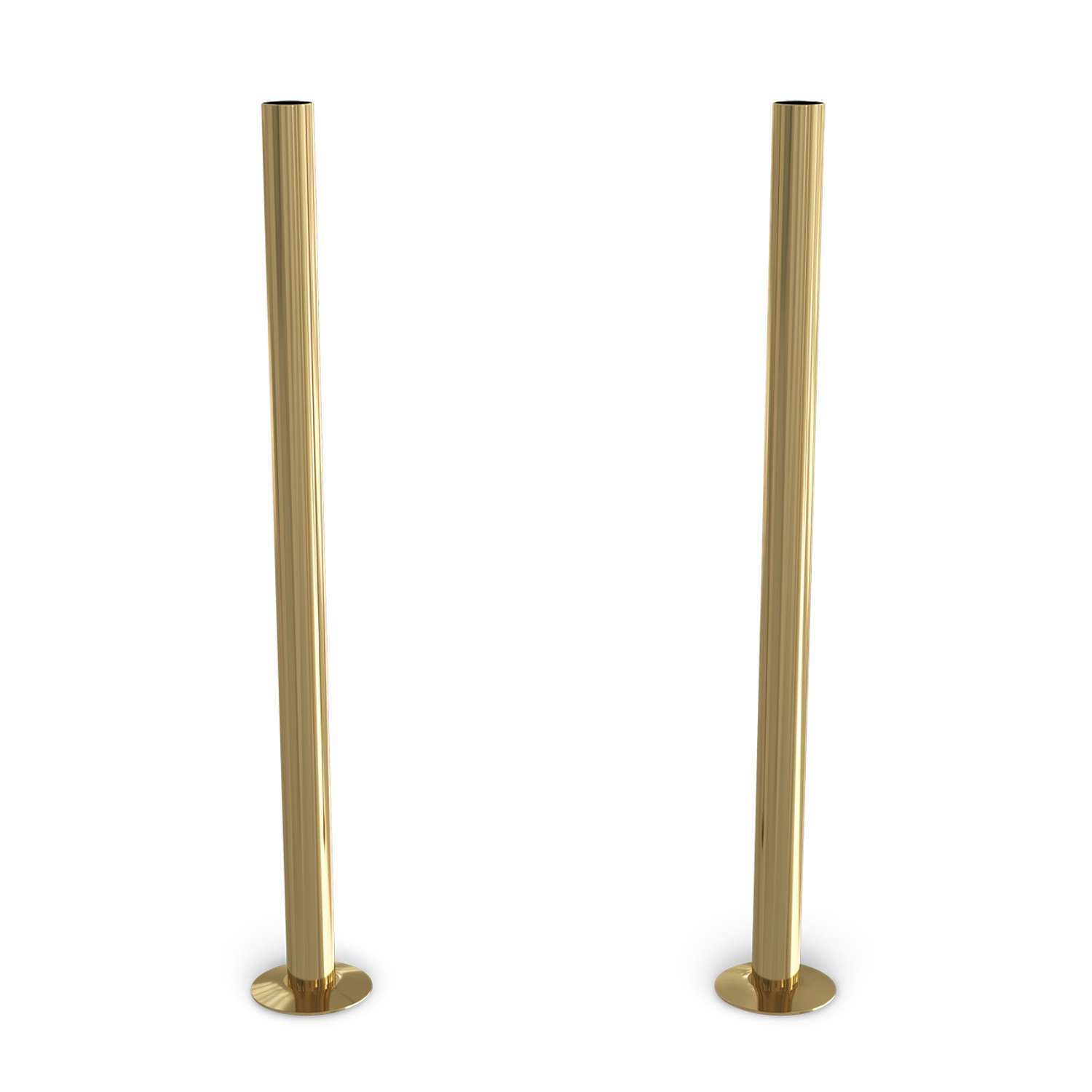 Uk Radiators Talus - Anthracite Radiator Wall Stay - Polished Brass / 304Mm - Image 2