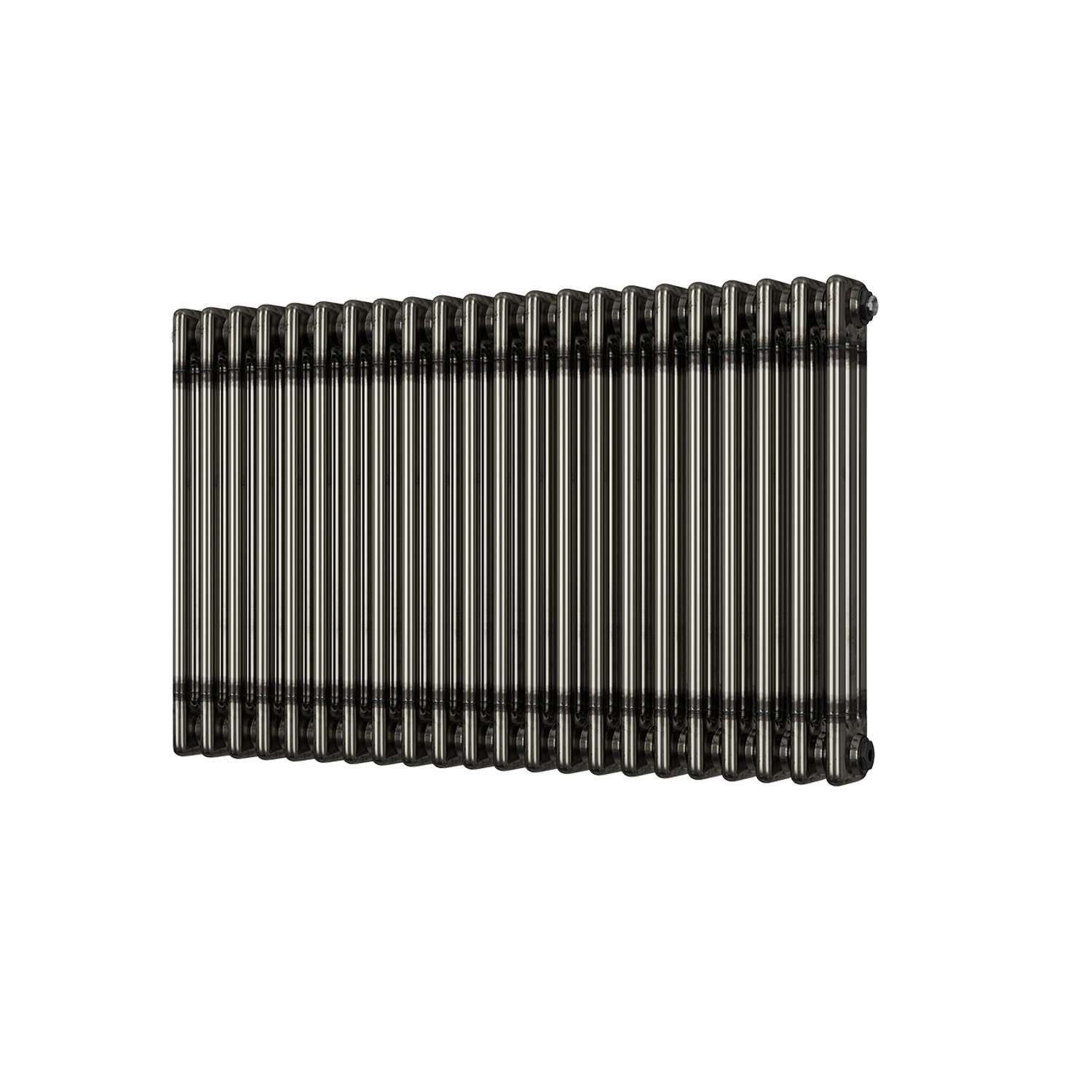Uk Radiators Alpha - Raw Metal 3 Column Radiator - Raw Metal / 600Mm / 999Mm
