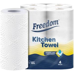 Freedom Lemon Toilet Paper 90 Rolls with Kitchen Towels 24 Rolls